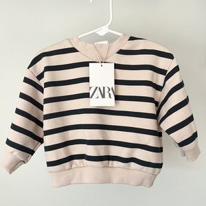 Baby/Toddler Sweatshirt from Zara. Size 9-12 months, never worn, tags attached.